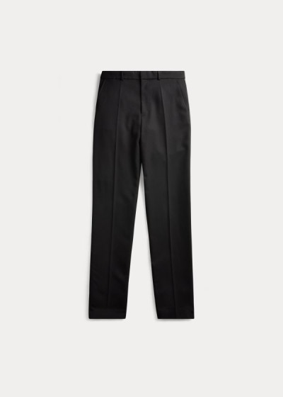 Pantalones Polo Ralph Lauren Mujer Negros - Wool Tuxedo - VXTAZ4102